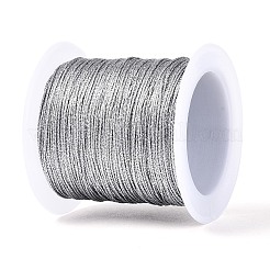 33m 9本撚り丸型ペットメタリック糸  銀  0.5mm  約36.09ヤード（33m）/ロール&nbsp;MCOR-T003-03B