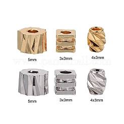 60Pcs 3 Style Brass Spacer Beads&nbsp;KK-ZZ0001-14