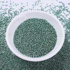 MIYUKIデリカビーズ  シリンダー  日本製シードビーズ  11/0  （db0432)亜鉛メッキピーコックブルー  1.3x1.6mm  穴：0.8mm  約2000個/10g&nbsp;X-SEED-J020-DB0432