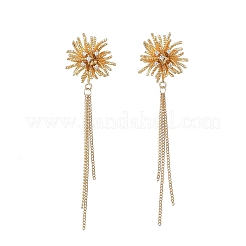 Brass Micro Pave Cubic Zirconia Dangle Earrings&nbsp;EJEW-JE07487