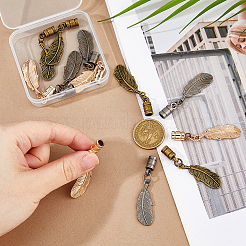 12Pcs 3 Colors Alloy Cord Ends&nbsp;FIND-FH0016-83B