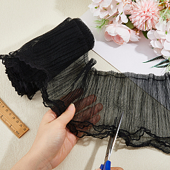 Polyester Lace Ribbon&nbsp;OCOR-WH0120-81A