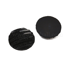 不透明樹脂デコデンカボション  半円  ブラック  12x2.5mm&nbsp;RESI-XCP0002-71D