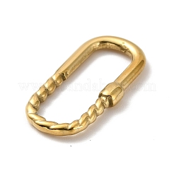 イオンプレーティング 304 ステンレス ペンダント  オーバル  ゴールドカラー  25x12.5x3mm  穴：21x7mm&nbsp;STAS-H165-07G