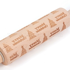 Christmas Tree Wooden Rolling Pins&nbsp;DIY-E034-10A