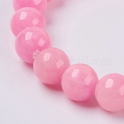 Natural Yellow Jade Beaded Stretch Bracelet&nbsp;BJEW-P209-14-6mm