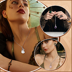 3Pcs Alloy Pendant Necklaces&nbsp;NJEW-PH01576