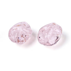 Handmade Lampwork & Glitter Powder Beads Strands&nbsp;LAMP-T023-29H