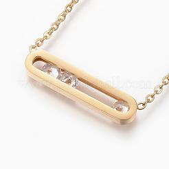 304 Stainless Steel Pendant Necklaces&nbsp;NJEW-P206-20G