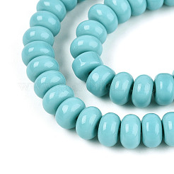 Opaque Spray Painted Glass Beads&nbsp;X-GLAA-ZX008-8mm-18R