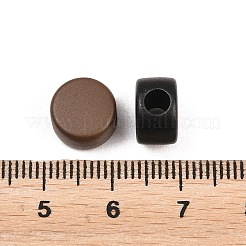 焼付塗装アクリルビーズ  ミックスカラー  フラットラウンド  10x6.5mm  穴：3.5mm  約20個/セット&nbsp;FIND-B065-04D