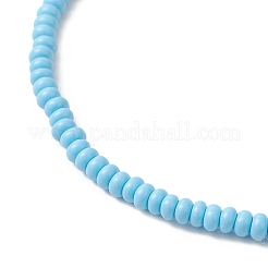 Glass Seed Bead & Natural/ Synthetic Gemstone Stretch Bracelets for Women&nbsp;BJEW-MZ00310
