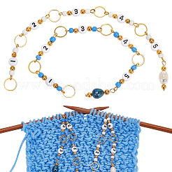 Acrylic Beaded Knitting Row Counter Chains&nbsp;HJEW-AB00591