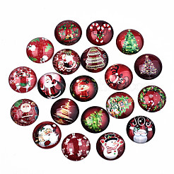 Glass Cabochons&nbsp;GGLA-S036-18B