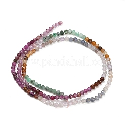 Gradient Color Natural Gemstone & Natural Emerald Beads Strands&nbsp;GG-CBA1668-A10-3mm