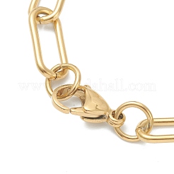 304 Stainless Steel Paperclip Chains Bracelets&nbsp;BJEW-I293-09G