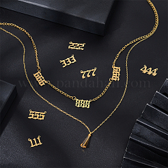 18Pcs 2 Bags 201 Stainless Steel Pendants Set&nbsp;STAS-UN0042-41G
