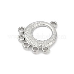 304ステンレスシャンデリア部品リンク  リング  ステンレス鋼色  21.5x20x2.5mm  穴：1.6mm&nbsp;STAS-Q350-14P