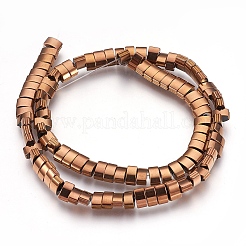 Electroplate Non-magnetic Synthetic Hematite Bead Strands&nbsp;G-I208-16