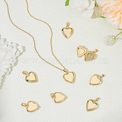 8Pcs Brass Locket Pendants&nbsp;KK-ME0001-61