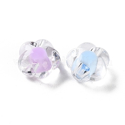 透明アクリルビーズ  花  13.5x13.5x8.5mm  穴：3mm  549個/ 500g&nbsp;OACR-H112-05C
