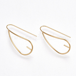 Brass Earring Hook&nbsp;X-KK-T038-303G