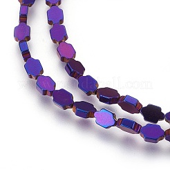 Electroplated Non-magnetic Synthetic Hematite Beads Strands&nbsp;G-P392-D01