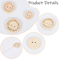 Wood Buttons&nbsp;BUTT-CY0001-02C