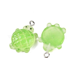 Gradient Color & Luminous Opaque Resin Pendants&nbsp;RESI-S011-01F