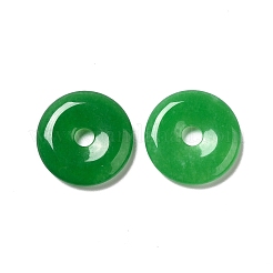 天然石マレーシアジェイドペンダント  染め  ドーナツ/円盤  ドーナツ幅：9.5~10mm  24~25x4~5mm  穴：5mm&nbsp;X-G-R418-26
