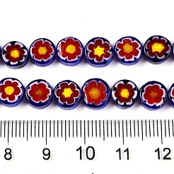 Handmade Millefiori Glass Beads Strands&nbsp;LAMP-N024-21