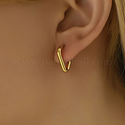 Classic Minimalist Elegant 201 Stainless Steel Hoop Earrings&nbsp;LS-BI8954-1
