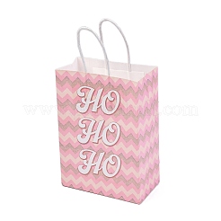 Christmas Printed Rectangle Paper Packing Bags with Handles&nbsp;CARB-D016-04