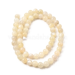 Natural White Moonstone Beads Strands&nbsp;G-P342-02A-6mm-AB-01