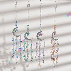 DIY Moon Hanging Suncatcher Making Kits&nbsp;DIY-SC0030-71