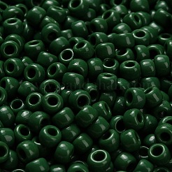 トーホー 3/0ラウンドビーズ  日本製シードビーズ  （47h）不透明なパイングリーン  5.5mm  穴：1.5mm  約60個/10g&nbsp;X-SEED-TR03-0047H