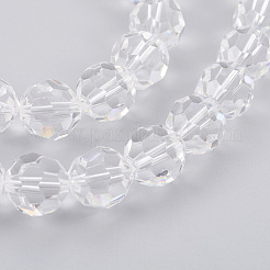 Imitation Austrian Crystal Bead Strands&nbsp;G-M181-10mm-01A