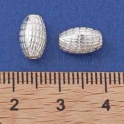 合金ビーズ  ライス  長持ちメッキ  銀  9.5x6mm  穴：1.8mm&nbsp;FIND-B029-39S