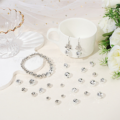 280Pcs 4 Styles Faceted Round Plated Acrylic Beads&nbsp;PACR-PA0001-07