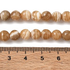 天然石方解石ビーズ連売り  スムーズなラウンド  砂茶色  6~6.5mm  穴：0.8mm  約61個/連  27.13''（68.9センチメートル）&nbsp;LS-GG-CBA23C7-A01-6mm