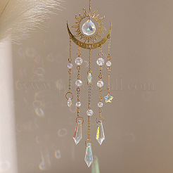 Metal Sun/Moon Pendant Decorations&nbsp;PW23111688299
