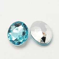 アクリルラインストーン尖底カボション  多面カット  混合図形  ミックスカラー  8~35x4~35x2.5~9.5mm&nbsp;GACR-MSMC001-5