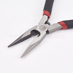 45＃炭素鋼ジュエリープライヤー  チェーンラジオペンチ  ワイヤーカッター  艶出し  ブラック  13x7.7x0.9cm&nbsp;PT-L004-49