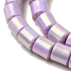 ポリマークレイビーズ連売り  グリッターパウダー付き  コラム  ライラック  6~6.5x6.5~7mm  穴：1.2mm  約63~65個/連  16.14~16.46''（41~41.8センチメートル）&nbsp;CLAY-H006-04L