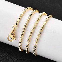 2MM Brass Round Link Chain Necklaces&nbsp;NJEW-M108-19G