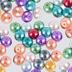 Glass Pearl Beads&nbsp;HY-PH0008-10mm-01M-WH
