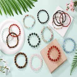 Natural & Synthetic Gemstone Bracelets&nbsp;BJEW-SW001595