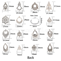 Tibetan Style Alloy Chandelier Components&nbsp;TIBE-SC0001-04AS