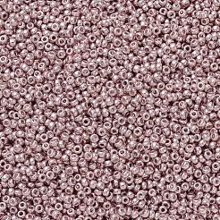 MIYUKIラウンドロカイユビーズ  日本製シードビーズ  11/0  （rr1086)亜鉛メッキブラッシュ  11/0  2x1.3mm  穴：0.8mm  約50000個/ポンド&nbsp;SEED-G007-RR1086