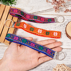 3Pcs Polyester Ribbon Pendant Decoration&nbsp;HJEW-TAC0065